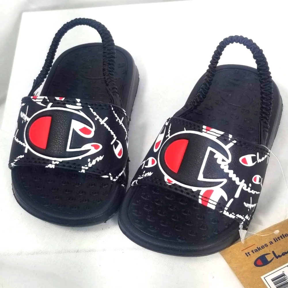 Champion Super Slide Warped Toddlers Sandles - Picture 1 of 6